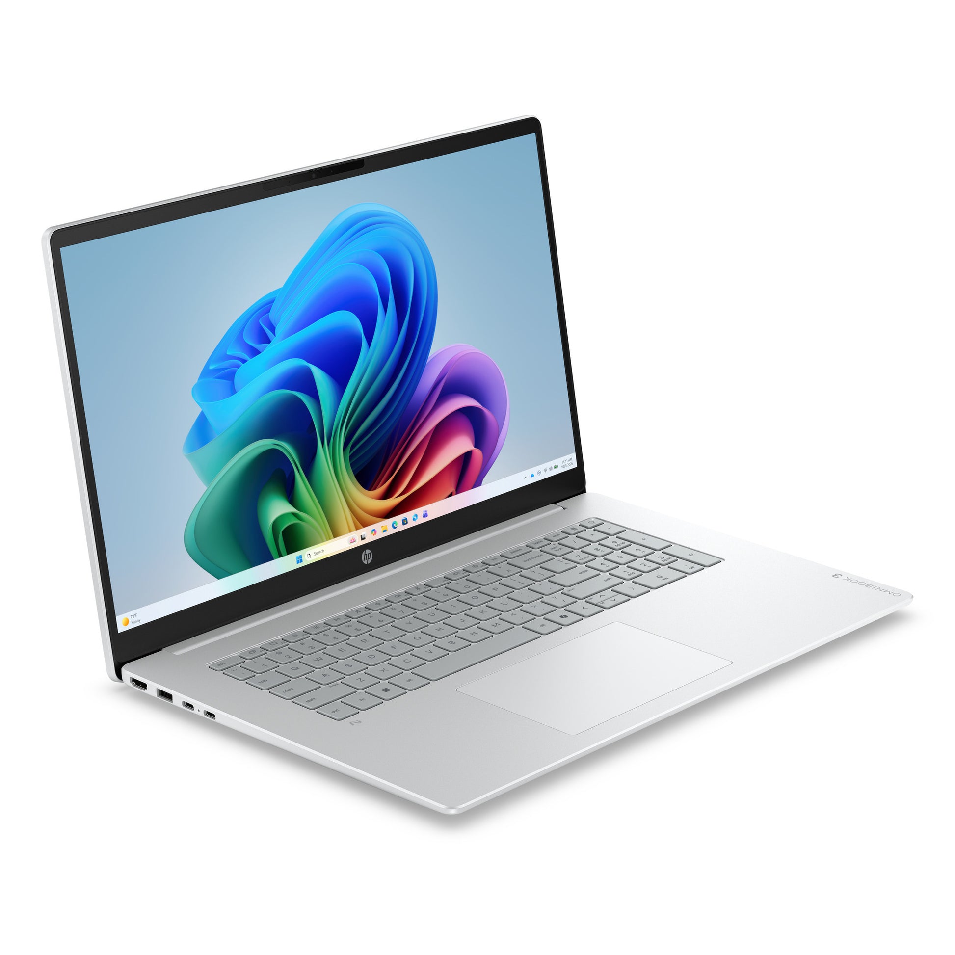 Hp omnibook 3 laptop ai 17-dg0013ndx (e10krea) 17.3 laptop (zilver | core 3 304 | intel graphics | 8 gb | 512 gb ssd)