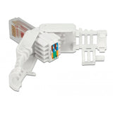 Delock rj45 plug cat.6 utp toolfree stekker (wit, 2 stuks) - afbeelding 2