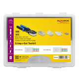 Delock rj45 crimp + cut set krimptang (zwart blauw) - afbeelding 6