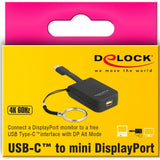 Delock usb-c > mini-displayport adapter sleutelhanger (zwart, 4k 60hz) - afbeelding 3
