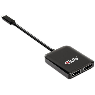 Club 3d usb‑c (dp alt‑mode) naar 2x displayport hub (zwart)