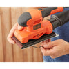 Black+decker 150w 1 3 vel vlakschuurmachine bew220-qs (oranje zwart)