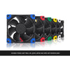 Noctua nf-a8 pwm chromax.black case fan (zwart, 80 x 80 x 25 mm)