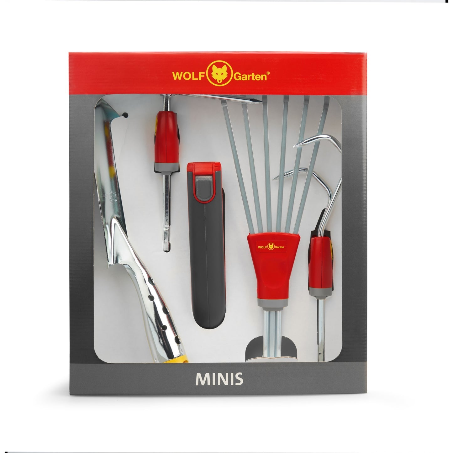 Wolf-garten multi-star miniset p 262 tuinset (rood grijs, 5-delig)