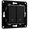Shelly wall switch 2 knop (zwart)