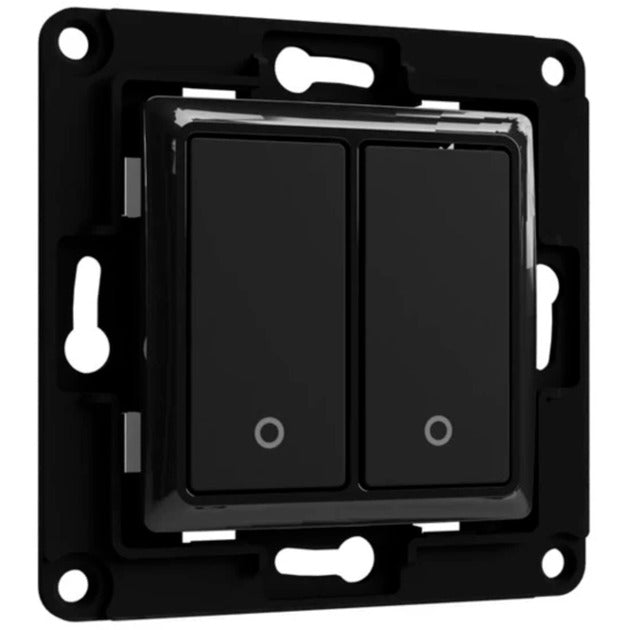 Shelly wall switch 2 knop (zwart)