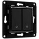 Shelly wall switch 2 knop (zwart)