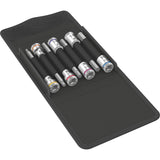 Wera 8740 b hf 1 zyklop bitdoppen set binnenzeskant, 7-delig dopsleutel (met vasthoudfunctie, 3 8 -aandrijving) - afbeelding 1