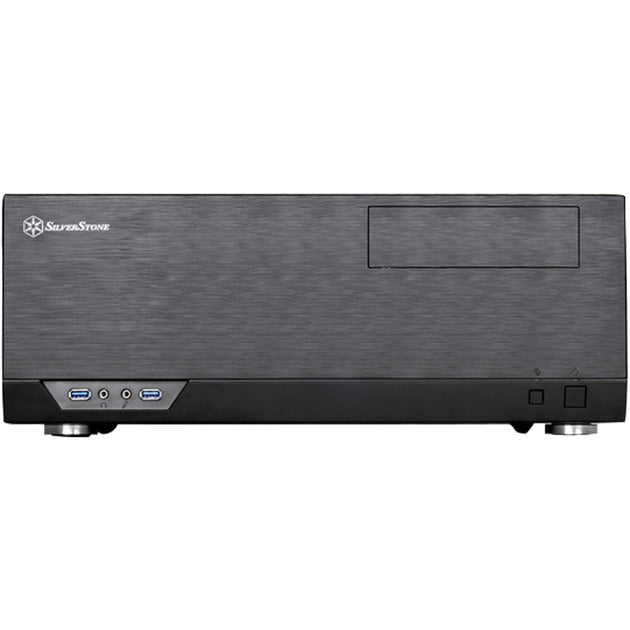 Silverstone sst-gd09b htpc behuizing (zwart | 2x usb-a)