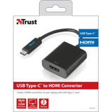 Trust usb type-c - hdmi adapter usb-adapter (zwart, 21011) - afbeelding 1