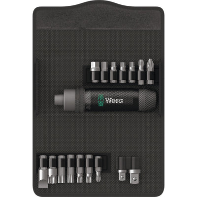 Wera 2090 17 slagschroevendraaier-set slagmoersleutel (zwart, 17-delig, 5 16 binnenzeskant-aandrijving)