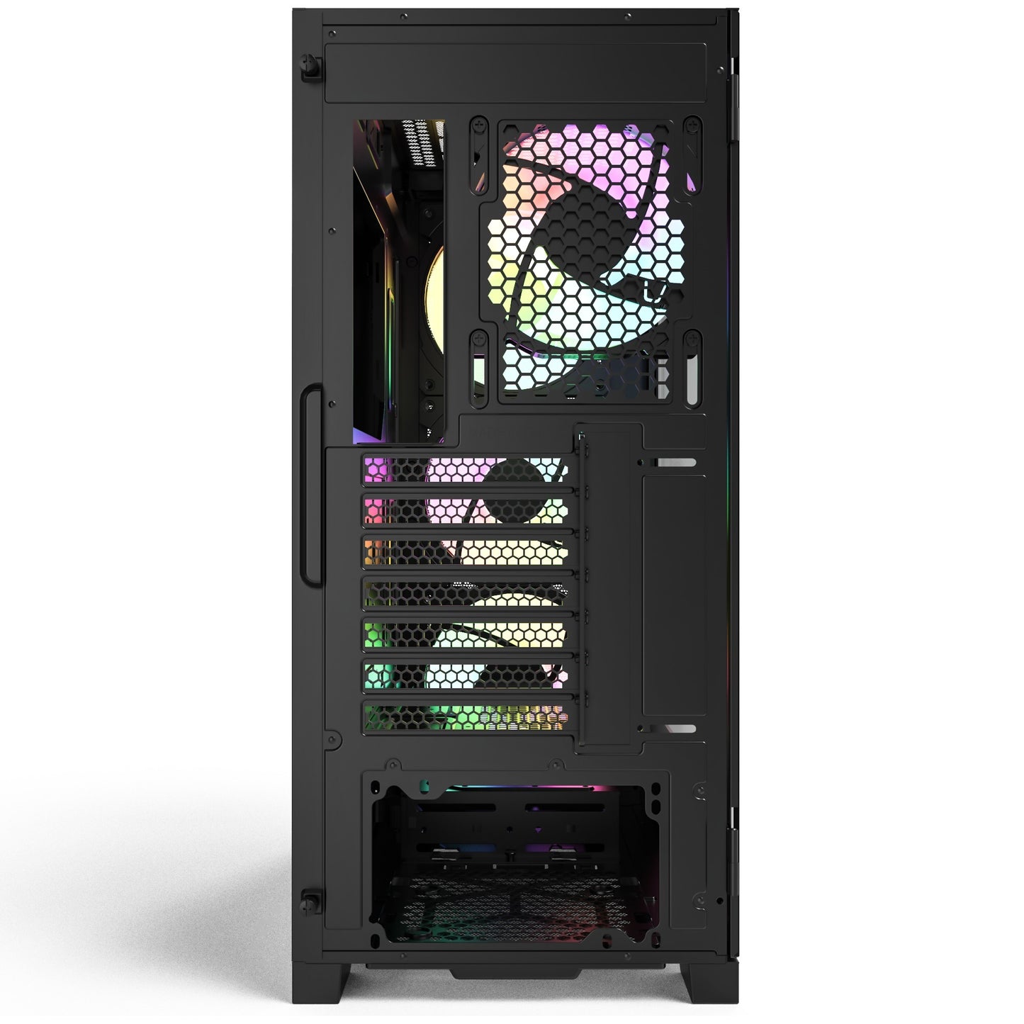 Montech air 1000 premium midi tower behuizing (zwart | 3x usb-a | tempered glass)