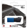 Kingston datatraveler exodia m 64 gb usb-stick (blauw zwart, usb-a 3.2 gen 1)