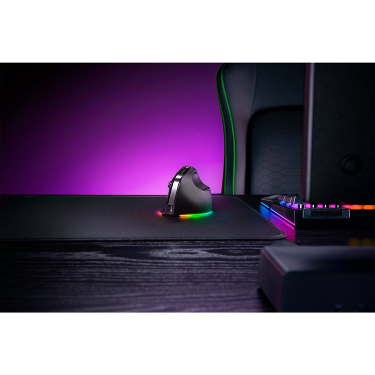 Razer pro click v2 vertical gaming muis (zwart, tot 30.000 dpi, usb-c bluetooth 2.4 ghz)