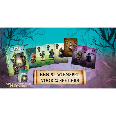 White goblin games claim kaartspel (nederlands, 2 spelers, 25 minuten, vanaf 10 jaar)