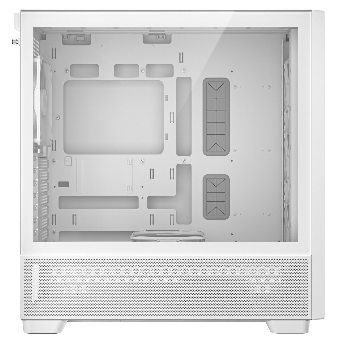 Antec flux midi tower behuizing (wit | 2x usb-a | 1x usb-c | tempered glass)