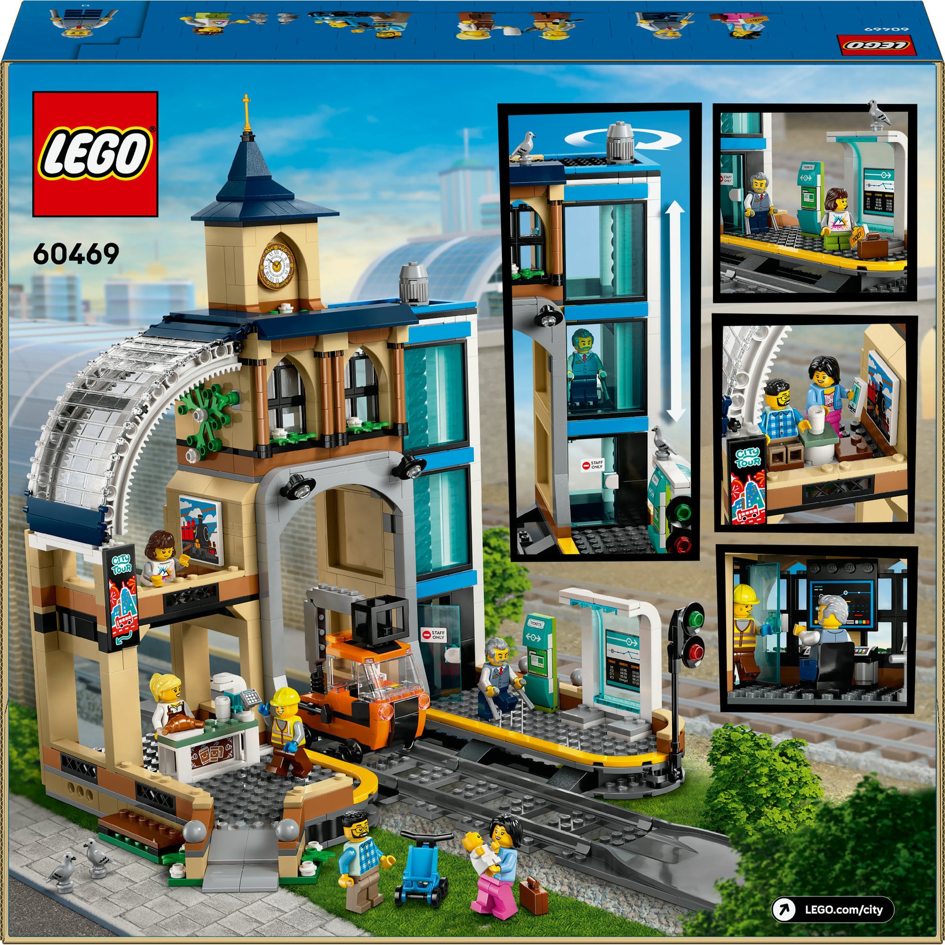 Lego ® city centraal station, bouwspeelgoedset - 60469