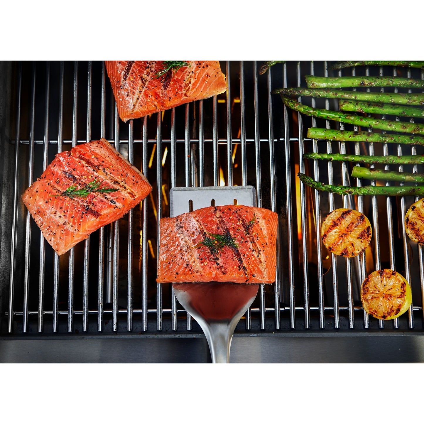 Weber precision barbecuespatel (roestvrij staal zwart)