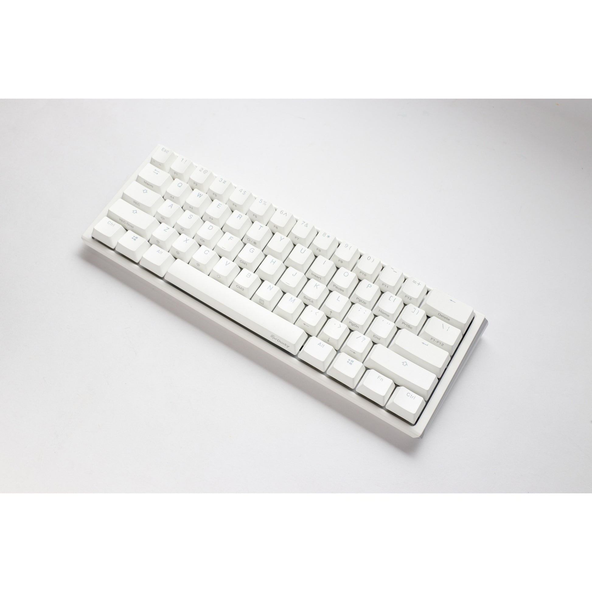 Ducky one 3 classic pure white mini rgb mechanisch toetsenbord (wit, us lay-out (qwerty), cherry mx red, 60%, rgb led, double-shot pbt, hot-swappable, quack mechanics)