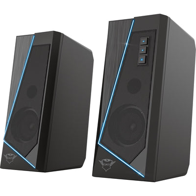 Trust gxt 609 zoxa rgb-verlichte speakerset pc-luidspreker (zwart, rgb led)