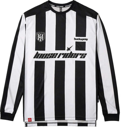 Loose riders derby white - mtb long sleeve jersey