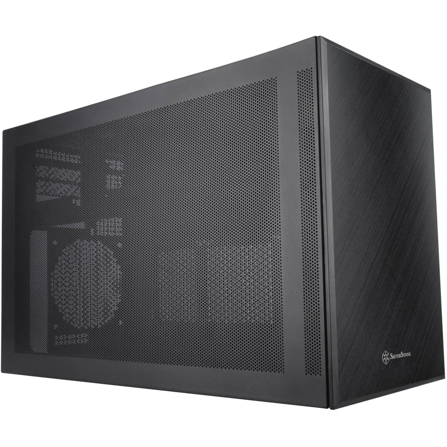 Silverstone sugo 17 mini tower behuizing (zwart | 2x usb-a | 1x usb-c)