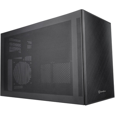 Silverstone sugo 17 mini tower behuizing (zwart | 2x usb-a | 1x usb-c)
