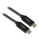 Sharkoon usb-c 3.2 gen 2 kabel (zwart grijs, 1 meter)