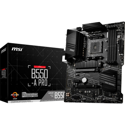 Msi b550-a pro socket am4 moederbord (zwart, raid, gb-lan, sound, atx)