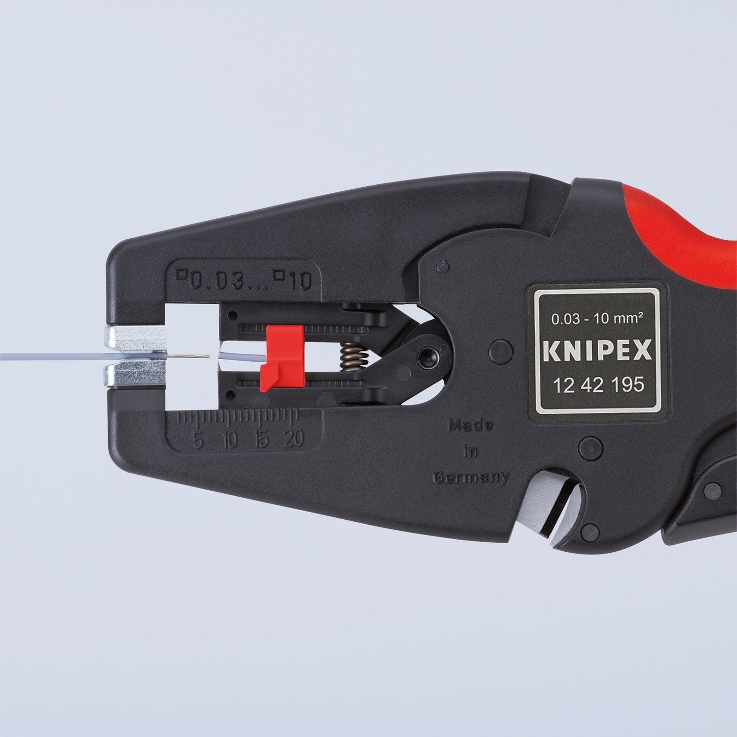 Knipex multistrip 10 automatische afstriptang 1242195 (zwart rood)