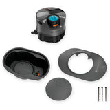 Gardena pipeline-irrigatiesysteem aquaprecise op zonne-energie voor gazon sprinklersysteem (grijs turquoise) - afbeelding 2