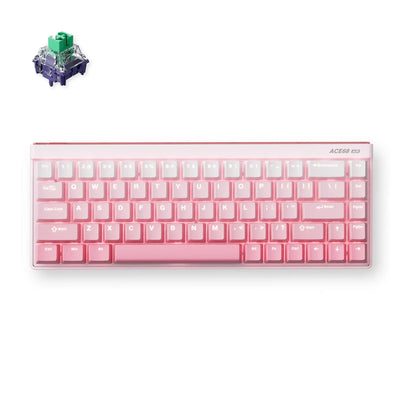 Mchose ace 68 air hall effect magnetic switch gaming keyboard (wit, us lay-out (qwerty), kailh magnetic god, 65%, rgb, hot swap, pbt keycaps, usb-c, hall effect sensor)