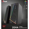 Trust gxt 609 zoxa rgb-verlichte speakerset pc-luidspreker (zwart, rgb led)