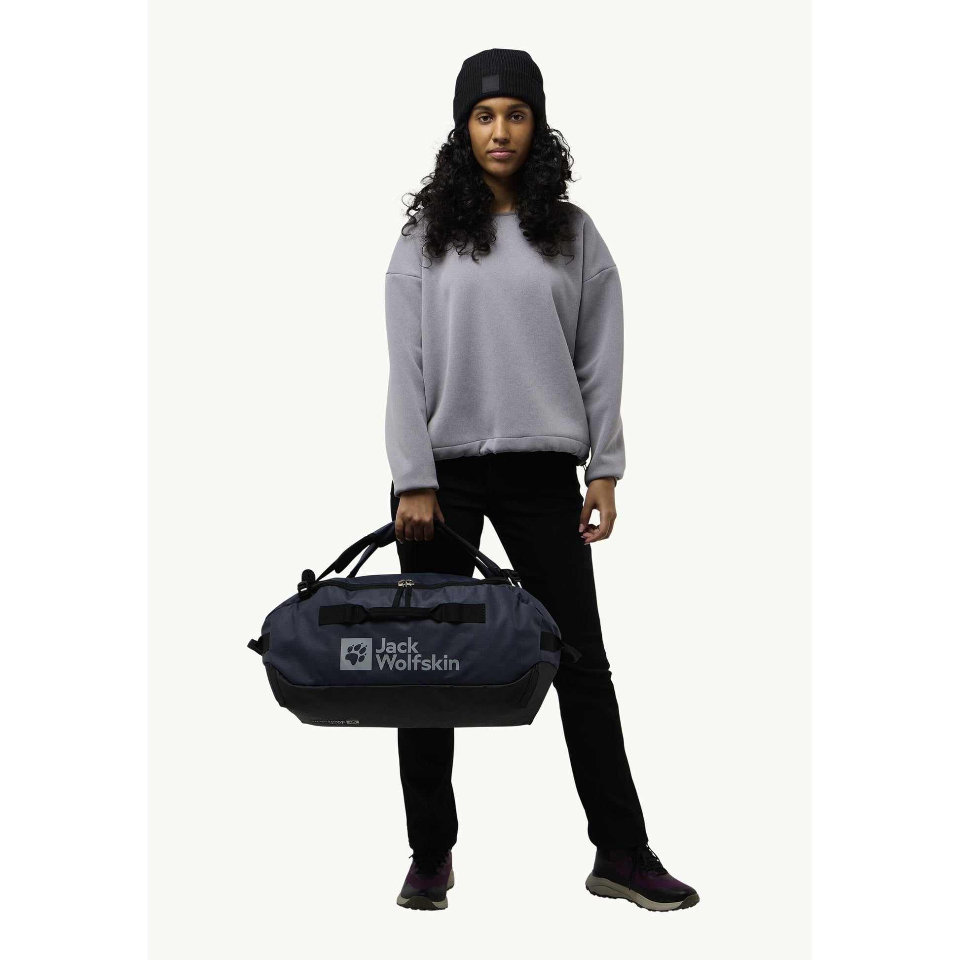 Jack wolfskin all-in duffle 35 rugzak (donkerblauw, 35 liter)