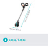 Gardena easyweed accu-onkruidborstel 1800 18v p4a solo onkruidverwijderaar (grijs turquoise, accu en oplader niet inbegrepen, power for all alliance)