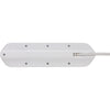 Brennenstuhl ®estilo hoekaansluitdoosstrook met usb laadfunctie 4-weg 2x beschermende contactdozen 2x euro zilver wit