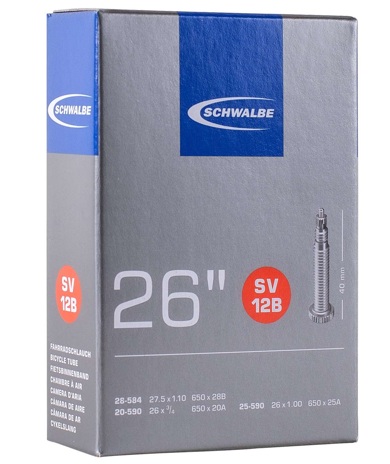Schwalbe Binnenband FV SV12B 26 18 25-590