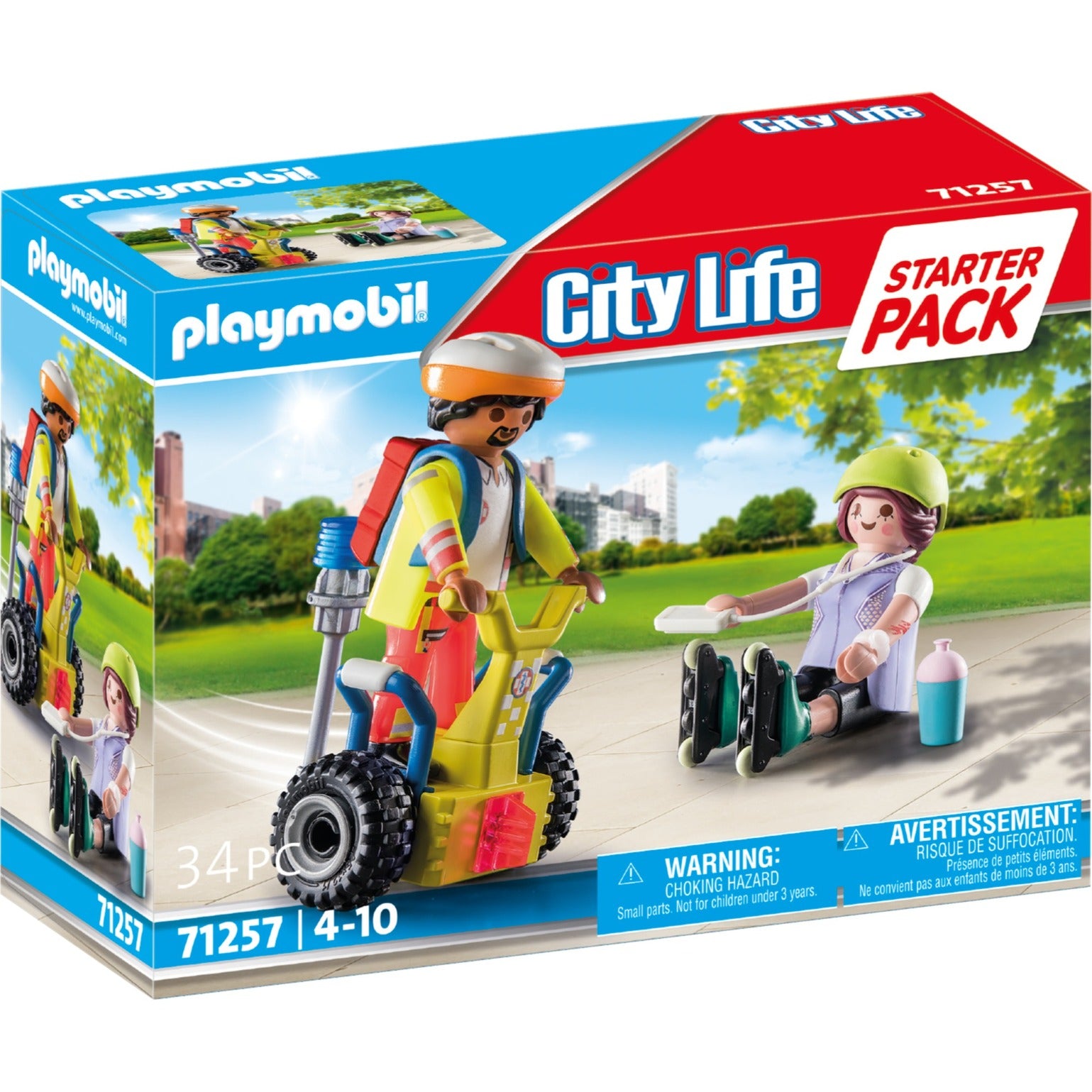 Playmobil city life - starterpack rescue met segway constructiespeelgoed (71257)