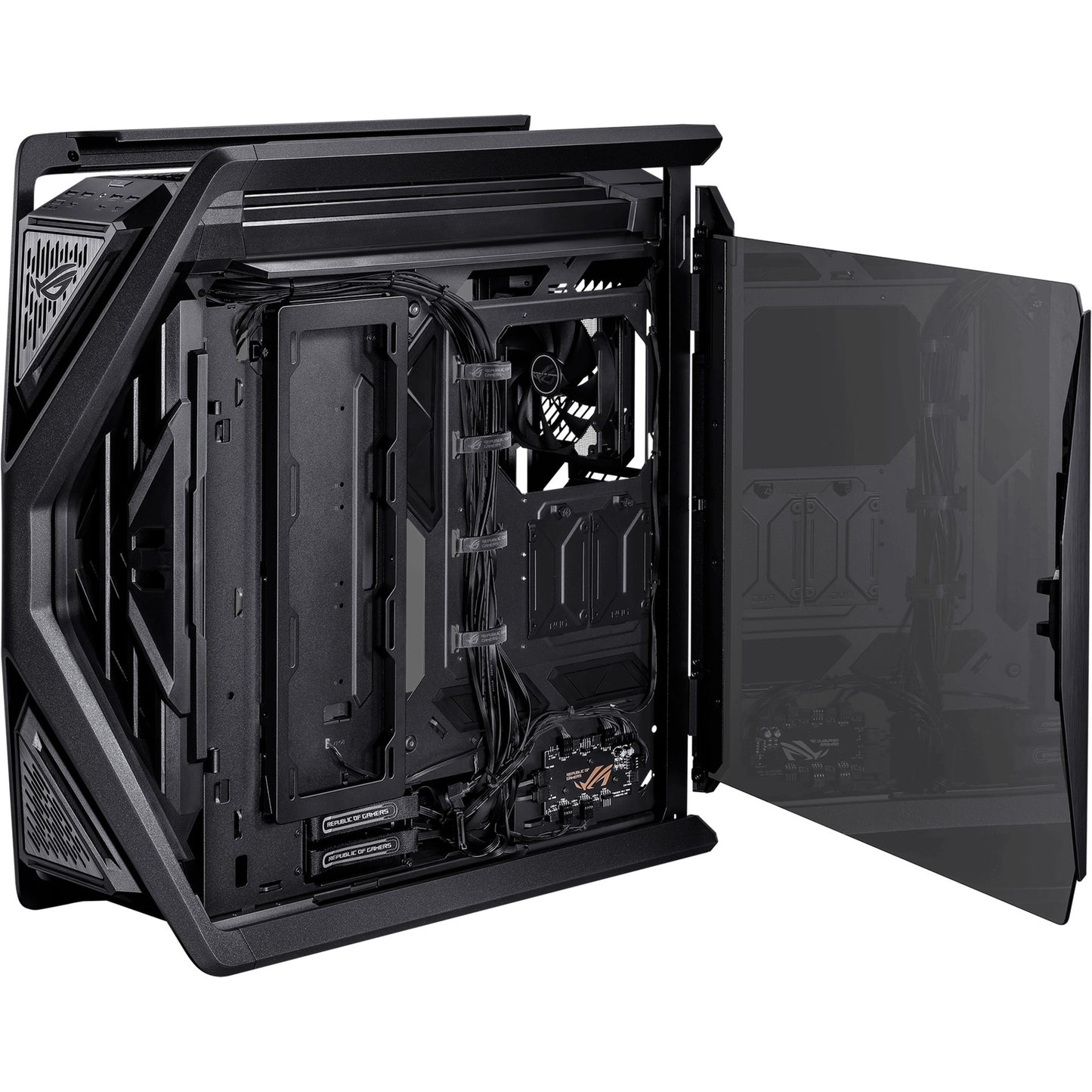 Asus rog hyperion gr701 big tower behuizing (zwart | 4x usb-a | 2x usb-c | rgb | tempered glass)