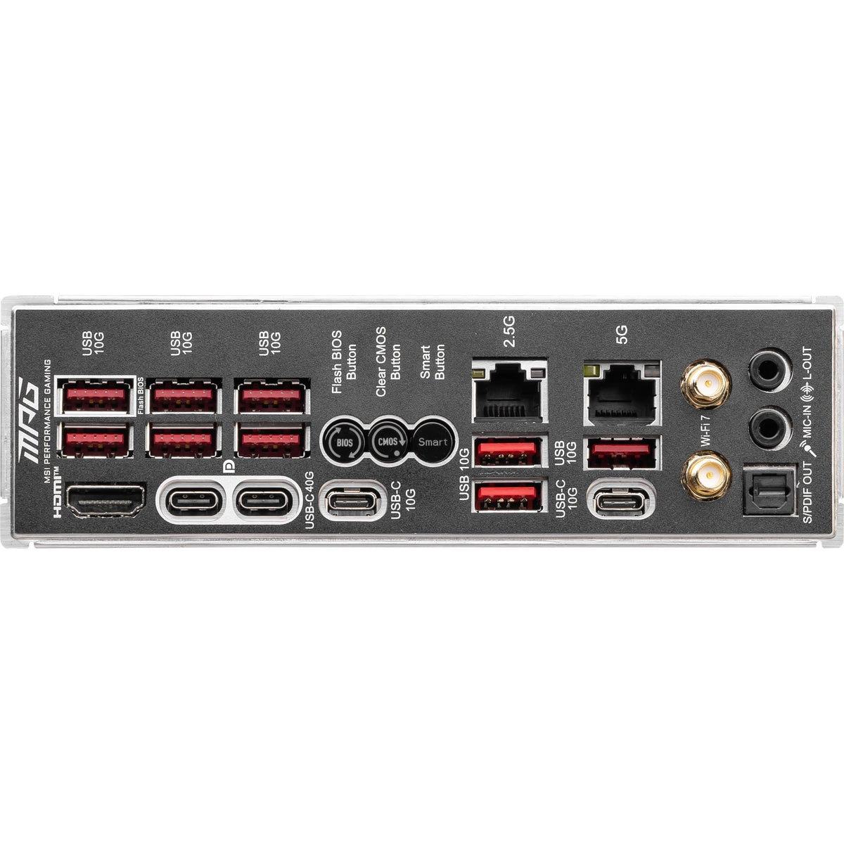 Msi mpg x870e carbon wifi socket am5 moederbord (raid, 5gb-lan, 2,5gb-lan, wi-fi 7, bt, sound, atx)