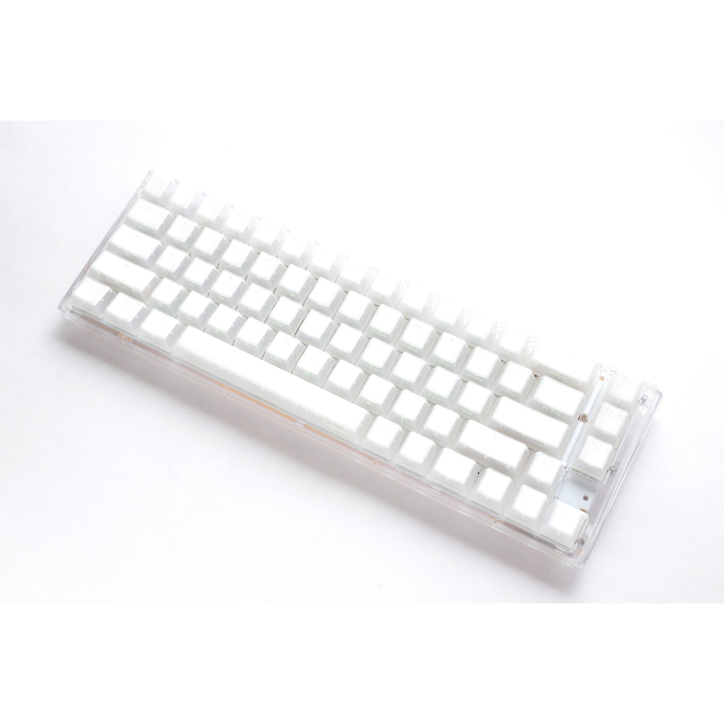 Ducky one 3 sf aura white rgb mechanisch toetsenbord (wit, us lay-out (qwerty), cherry mx brown, 65%, abs double shot, hot swap)