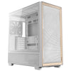 Antec flux midi tower behuizing (wit | 2x usb-a | 1x usb-c | tempered glass)