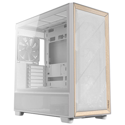 Antec flux midi tower behuizing (wit | 2x usb-a | 1x usb-c | tempered glass)