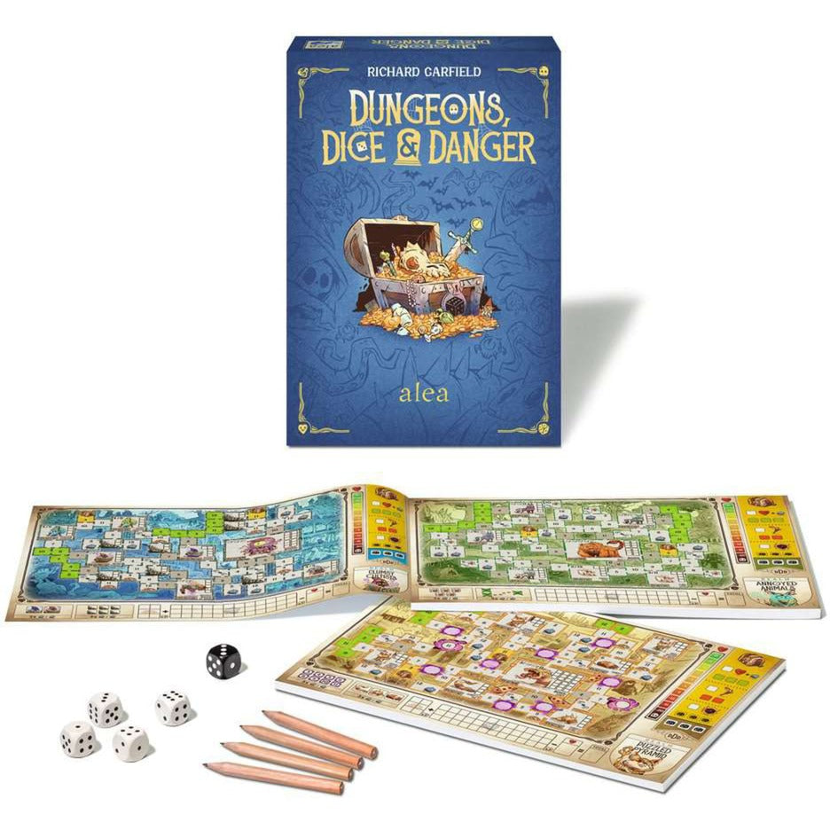 Ravensburger dungeons, dice and danger bordspel (engels, 1 - 4 spelers, 30 - 45 minuten, vanaf 12 jaar)