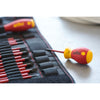Wiha schroevendraaier en bitset slimvario (rood geel, sleufkop, pozidriv, plusmin pozidriv 10-delig incl. opvouwbaar etui)