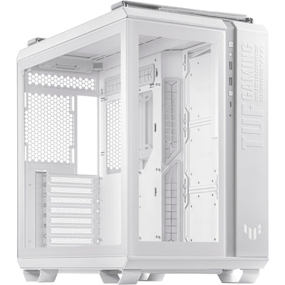 Asus tuf gaming gt502 midi tower behuizing (wit | 2x usb-a | 1x usb-c | tempered glass)
