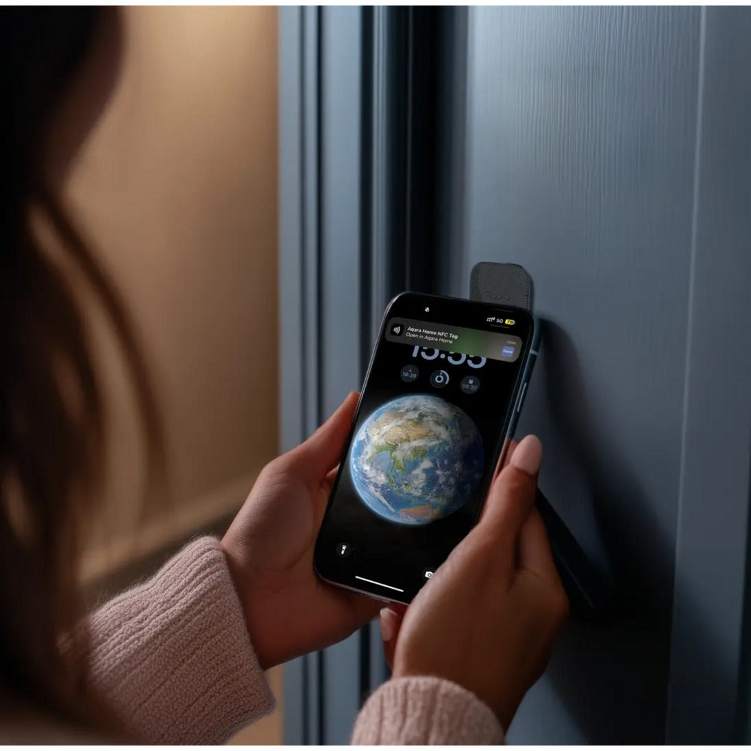 Aqara smart lock u200 lite kit elektronisch deurslot (zwart, matter via thread, bluetooth 5.1, nfc)