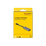 Delock usb-c > 2.5 gigabit lan slim netwerkadapter (grijs) - afbeelding 5