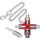 Knipex universele sleutel bouw 001106v01 dopsleutel (zilver rood)