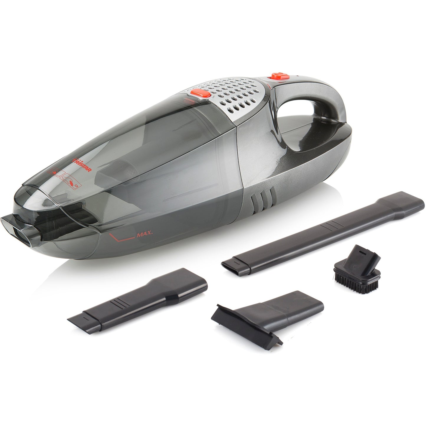 Tristar kruimelzuiger voor in huis en auto kr-3178 handstofzuiger (grijs, incl. 12 v auto stekker)